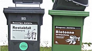 Abfalltonnen Restabfall Bioabfall